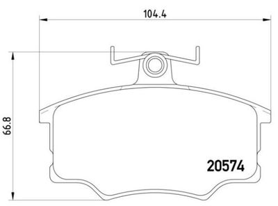 P85010 BREMBO Комплект тормозных колодок, дисковый тормоз