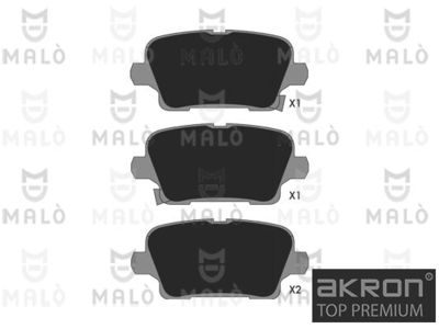 1051374 AKRON-MALÒ Комплект тормозных колодок, дисковый тормоз