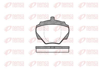 022200 REMSA Комплект тормозных колодок, дисковый тормоз