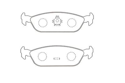 KBP1517 KAVO PARTS Комплект тормозных колодок, дисковый тормоз