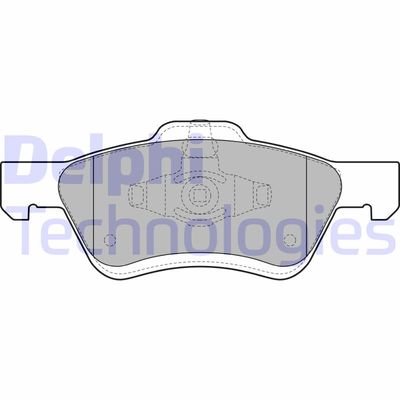 LP2161 DELPHI Комплект тормозных колодок, дисковый тормоз