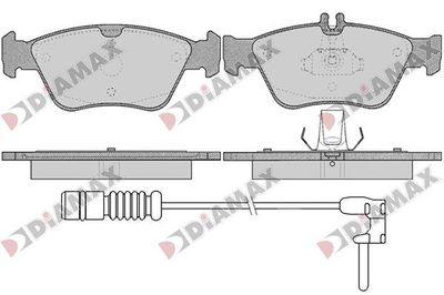 N09157A DIAMAX Комплект тормозных колодок, дисковый тормоз