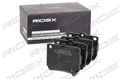 402B1012 RIDEX Комплект тормозных колодок, дисковый тормоз