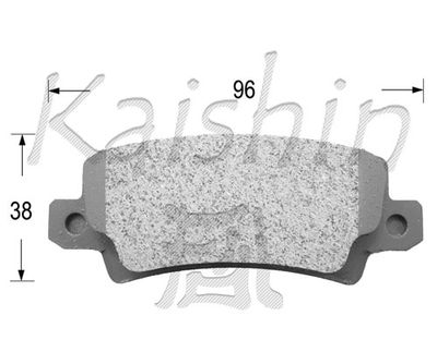 FK2227 KAISHIN Комплект тормозных колодок, дисковый тормоз