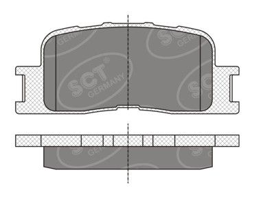 SP334PR SCT - MANNOL Комплект тормозных колодок, дисковый тормоз