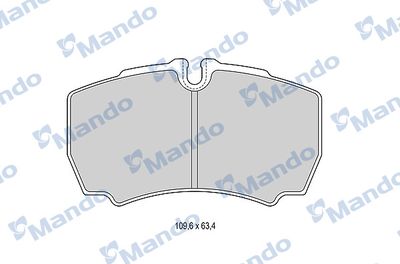 MBF015050 MANDO Комплект тормозных колодок, дисковый тормоз