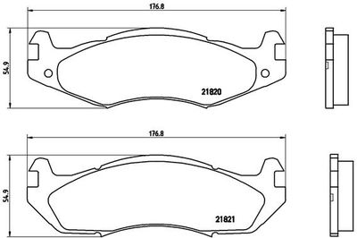 P37001 BREMBO Комплект тормозных колодок, дисковый тормоз