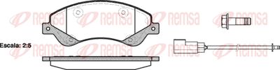 125102 REMSA Комплект тормозных колодок, дисковый тормоз