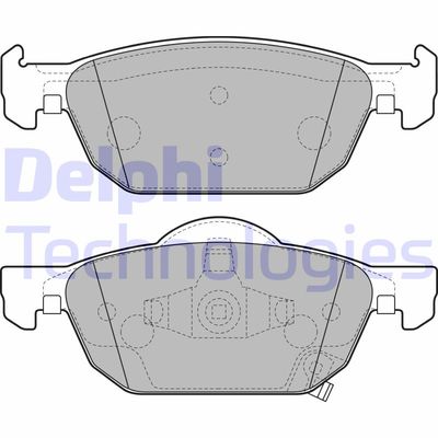 LP2144 DELPHI Комплект тормозных колодок, дисковый тормоз