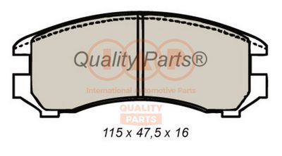 70416061 IAP QUALITY PARTS Комплект тормозных колодок, дисковый тормоз