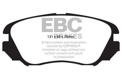 DP42013R EBC Brakes Комплект тормозных колодок, дисковый тормоз