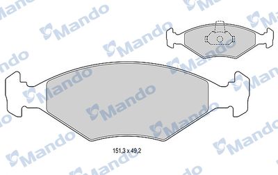 MBF015193 MANDO Комплект тормозных колодок, дисковый тормоз