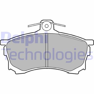 LP992 DELPHI Комплект тормозных колодок, дисковый тормоз