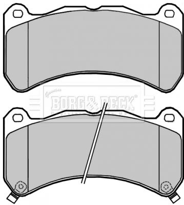 BBP2294 BORG & BECK Комплект тормозных колодок, дисковый тормоз