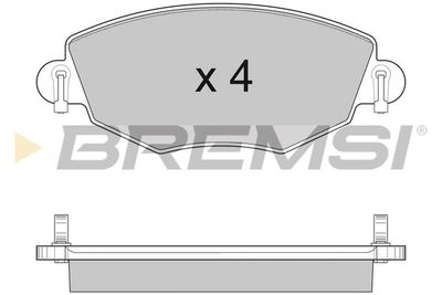 BP2926 BREMSI Комплект тормозных колодок, дисковый тормоз