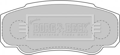 BBP1763 BORG & BECK Комплект тормозных колодок, дисковый тормоз