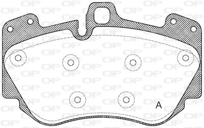 BPA114010 OPEN PARTS Комплект тормозных колодок, дисковый тормоз