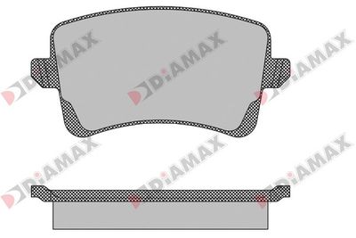 N09141 DIAMAX Комплект тормозных колодок, дисковый тормоз