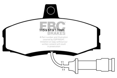 DP455 EBC Brakes Комплект тормозных колодок, дисковый тормоз
