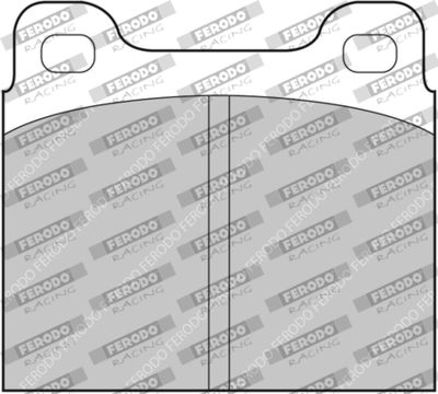 FCP2H FERODO RACING Комплект тормозных колодок, дисковый тормоз