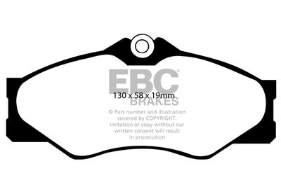 DP654 EBC Brakes Комплект тормозных колодок, дисковый тормоз