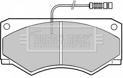 BBP1335 BORG & BECK Комплект тормозных колодок, дисковый тормоз