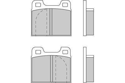 120088 E.T.F. Комплект тормозных колодок, дисковый тормоз