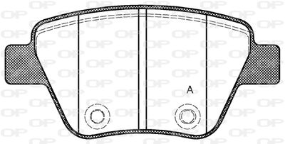 BPA142000 OPEN PARTS Комплект тормозных колодок, дисковый тормоз