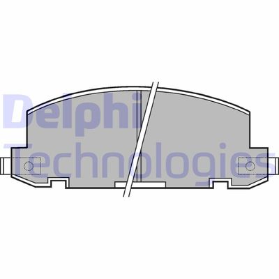 LP412 DELPHI Комплект тормозных колодок, дисковый тормоз