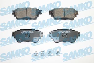 5SP2180 SAMKO Комплект тормозных колодок, дисковый тормоз