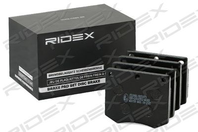 402B0927 RIDEX Комплект тормозных колодок, дисковый тормоз