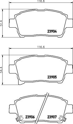 8DB355030241 HELLA PAGID Комплект тормозных колодок, дисковый тормоз