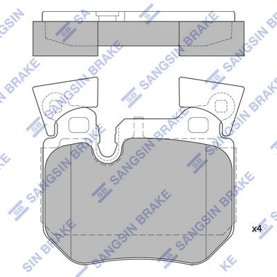 SP1792 Hi-Q Комплект тормозных колодок, дисковый тормоз