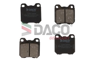 323604 DACO Germany Комплект тормозных колодок, дисковый тормоз