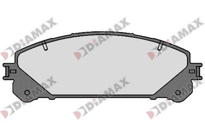 N09785 DIAMAX Комплект тормозных колодок, дисковый тормоз