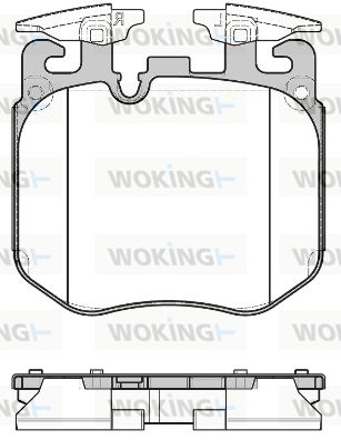P1790300 WOKING Комплект тормозных колодок, дисковый тормоз