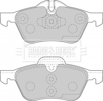 BBP1726 BORG & BECK Комплект тормозных колодок, дисковый тормоз