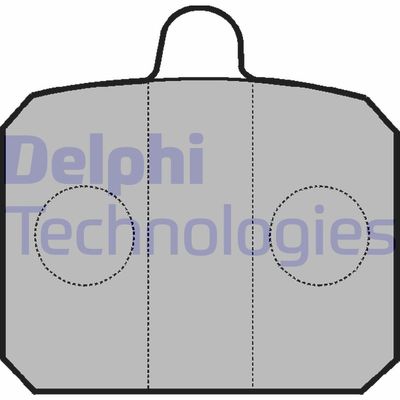 LP235 DELPHI Комплект тормозных колодок, дисковый тормоз