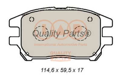 70417131 IAP QUALITY PARTS Комплект тормозных колодок, дисковый тормоз