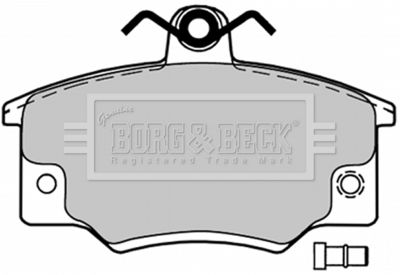 BBP1032 BORG & BECK Комплект тормозных колодок, дисковый тормоз