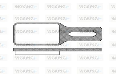 P1041300 WOKING Комплект тормозных колодок, дисковый тормоз