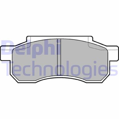 LP526 DELPHI Комплект тормозных колодок, дисковый тормоз