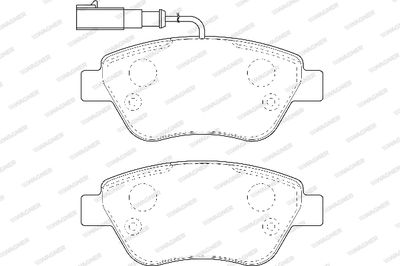 WBP23705A WAGNER Комплект тормозных колодок, дисковый тормоз