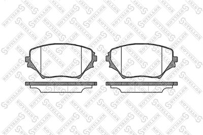 824000BSX STELLOX Комплект тормозных колодок, дисковый тормоз