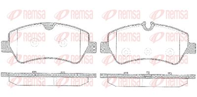 152100 REMSA Комплект тормозных колодок, дисковый тормоз