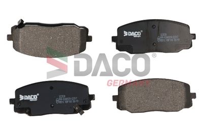 323530 DACO Germany Комплект тормозных колодок, дисковый тормоз