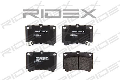 402B0256 RIDEX Комплект тормозных колодок, дисковый тормоз