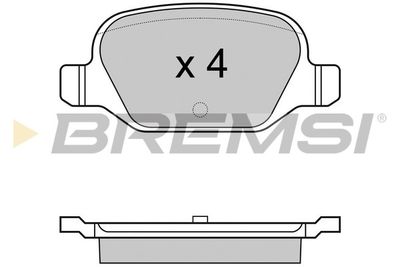 BP2974 BREMSI Комплект тормозных колодок, дисковый тормоз