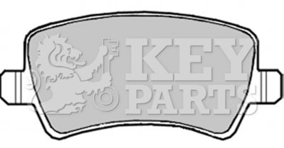 KBP1982 KEY PARTS Комплект тормозных колодок, дисковый тормоз