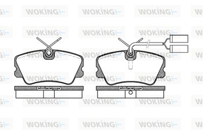 P359302 WOKING Комплект тормозных колодок, дисковый тормоз